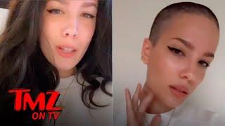 Halsey Debuts Shaved Head On TikTok | TMZ TV