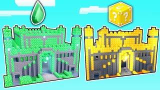 Emerald Base vs Lucky Block Base.. (Roblox Bedwars)