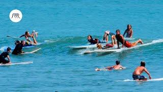 Nick Melanson | Surfing small waves in Doheny Beach, California