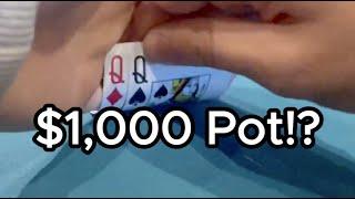 My First $1,000 Pot!? | Poker Vlog 17