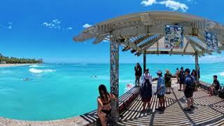 Waikiki Walk Virtual Reality 360 VR Honolulu Hawaii Beach | Kalakaua Ave | Post Office