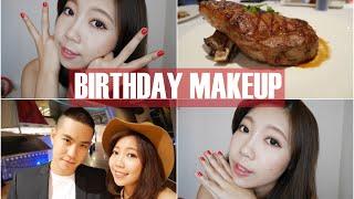 get ready with me -birthday makeup生日妝｜BOM BOM PENG蹦蹦