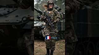 women soldiers in various countries #shorts #midjourney #army