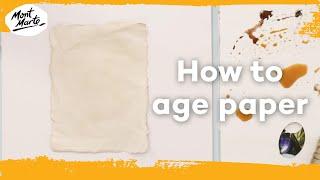 How to age paper