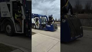 LRS garbage truck on trash #garbagetruck