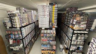 Small Gundam-store warehouse walkaround.