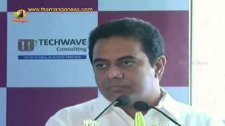 KTR Speech | Techwave Consulting Hyderabad | Mango News