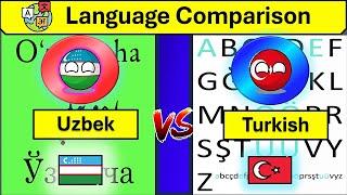 Uzbek Vs Turkish Language comparison | Turkic language comparison | Uzbekistan | Turkiye