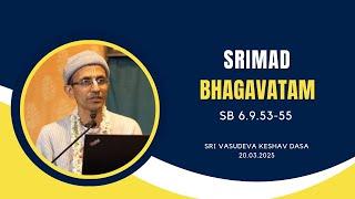 Srimad Bhagavatam | Sri Vasudev Keshava Dasa | SB 6.9.53-55 | 20.03.2025