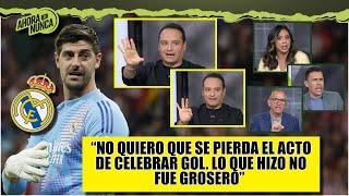 Pedroza defiende a COURTOIS por el drama que se armó tras su celebración por el gol | Ahora o Nunca