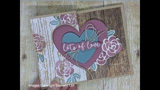Heart Shaped Swing Card with the Hearts of Elegance stamp set and dies ~ Beth's Paper Cuts