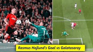 Rasmus Hojlund goal against galatasaray in champions league as Man Utd lost