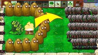 Plants vs Zombies Hack - 1 Threepeater vs 999 Gargantuar Zombies