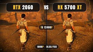 RTX 2060 vs RX 5700 XT | i5 12400F - 1080P & DLSS/FSR | Test in 10 Games