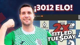 CAMINO a los 3100 ELO en el TITLED TUESDAY NOCTURNO CONTRA CARLSEN, HIKARU, FIROUZJA... 🫣