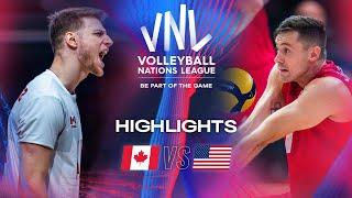  CAN vs.  USA - Highlights | Week 2 | Men's VNL 2024