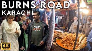 Burns Road Food Street Karachi - Walking Tourist 4K