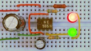 555 Chip Explained - LED Blinker, Buzzer, Siren...