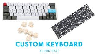 Sound Test - Custom Mechanical Keyboard Build (Lubed NovelKeys Kaihl Creams + PBT Keycaps)