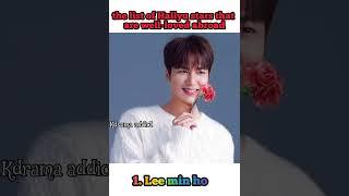 the list of Hallyu stars that are well-loved abroad #actor #shorts #kbiz #kdrama