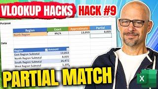 VLOOKUP Hack #9: Partial Match