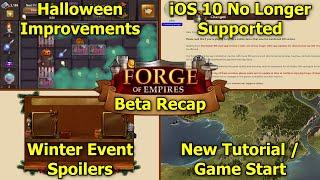 Forge of Empires: Beta Recap Week 36-39 -  Halloween Improvements, Winter Spoilers & iOS 10 Update!