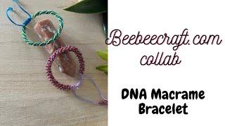 How to make a Macrame Bracelet|Easy Bracelet|Beaded Bracelet|Adjustable Bracelet|Beebeecraft Collab