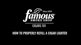 How to Properly Refill a Cigar Lighter