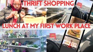 Weekly VLOG|| Lunch at McDonald’s|| Thrifting For Treasures