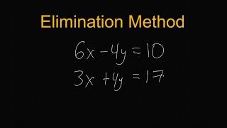 Elimination Method for Systems of Equations