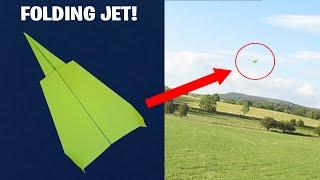 JET PAPER PLANE FOLDING - How to Fold World's Best Paper Airplane - Craftical Pro