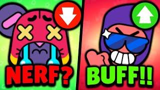 MOE NERF? | BROCK BUFF!! | Brawl Stars Secret Balance Changes