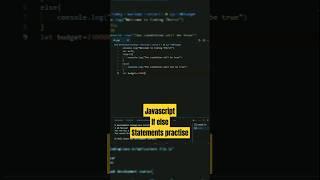 Javascript if else statements practise  @codingthirst #js #javascript #webdevtutorial