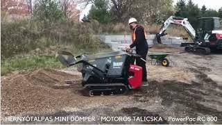 HERNYÓTALPAS MINI DÖMPER   MOTOROS TALICSKA   PowerPac RC 800 1