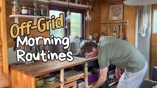 A Typical Morning in My Off-Grid Tiny House I Enjoying The Simple Life in The Forest ️