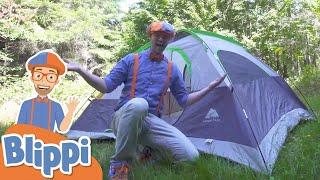 Camping Trip with Blippi - Explore the Outdoors - Educational Videos for Kids