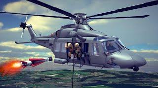 Helicopter Crashes, Air vs Ground & Dogfights | Big Mathis Besiege #9