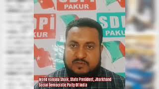 Mohd Hanjala Shaik, SDPI Jharkhand State President reacts on gangrape of 3 girls in Khunti