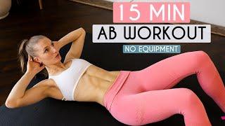 15 MIN AB WORKOUT - No Equipment (Sixpack Abs)