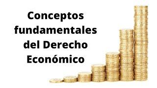 CONCEPTOS FUNDAMENTALES DEL DERECHO ECONÓMICO