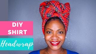 T Shirt Head Wrap Tutorial | Natural Hair | Curly Corner