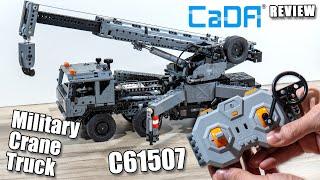 CADA C61507 Review | Technic Military Crane Truck | CaDA Master Showcase | 2024 Mobile Crane