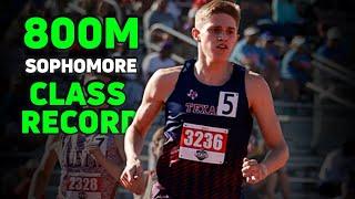 Sophomore Clocks CRAZY FAST 1:47.04 In The 800m To Win Class 6A Texas State Meet