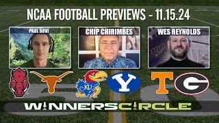 Free College Football Predictions Today with Chip Chirimbes, featuring Paul Bovi and Wes Reynolds!