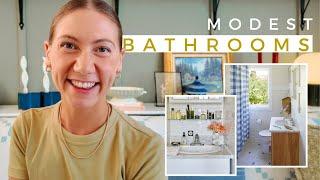 How to style your small outdated bathroom