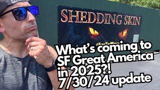 What’s coming to Six Flags Great America in 2025?! 7/30/24 Update & Park Tour!