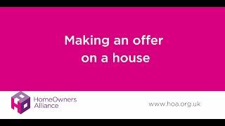Making an offer on a house.