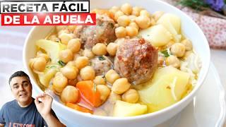 El COCIDO de la ABUELA Más Fácil y Delicioso ¡EN 20 MINUTOS!  (Sano y Barato)