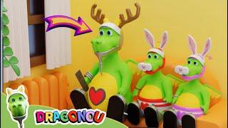 Dans sa maison un grand cerf et 3 Lapins malins?  | Comptines et Chansons pour enfant | DraGonou