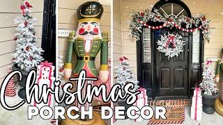 Christmas  Outdoor Decorations 2024 | DIY Porch Decorating Ideas | Small Front Porch Christmas